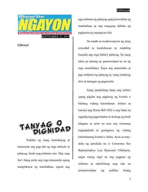 editorial writing filipino topics|Halimbawa Ng Editoryal – Kahulugan At Halimbawa .